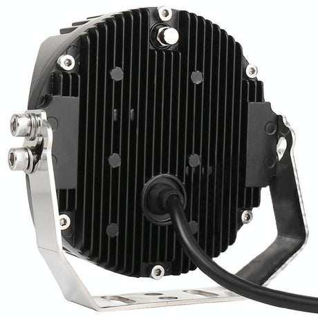 5 Inch Dc12V - 30V 5000Lm 6500K 50W Car Led Light On Three Sides Headlight For Jeep Wrangler Gold Light