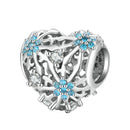 925 Sterling Silver Diy Winter Snowflake Bracelet Bead Set