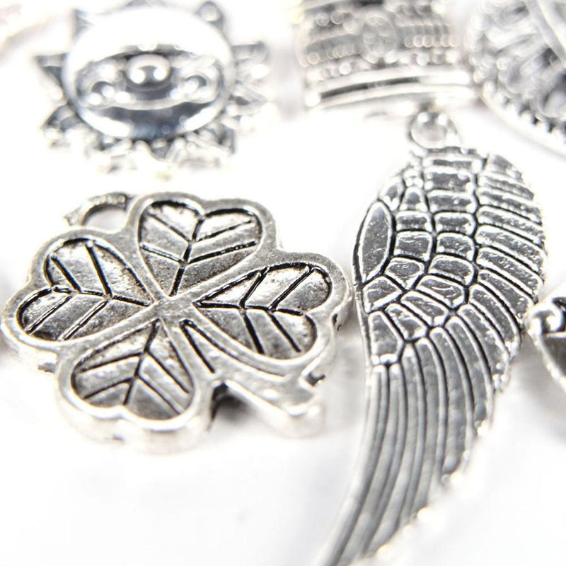 100Pcs Mixed Antique European Bracelet Charms Diy Fashion Jewelry