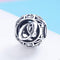 925 Sterling Silver 26 English Letter Beads For Diy Bracelets & Necklaces Style - O