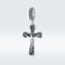 925 Sterling Silver Cross Pendant For Diy Bracelets