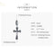 925 Sterling Silver Cross Pendant For Diy Bracelets