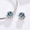 925 Sterling Silver Diy Boat Rudder Bracelet & Blue Beads