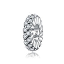 925 Sterling Silver Sparkling Winter Zircon Beads For Diy Bracelets & Necklaces