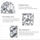 925 Sterling Silver Sparkling Winter Zircon Beads For Diy Bracelets & Necklaces