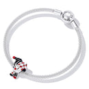 925 Sterling Silver Poker Clown Beads For Diy Bracelets & Necklaces