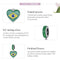 925 Sterling Silver Brazilian Flag Pendant Bracelet / Necklace Accessory