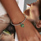 925 Sterling Silver Brazilian Flag Pendant Bracelet / Necklace Accessory