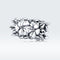 925 Sterling Silver Flower Bead Bracelet & Necklace Set