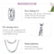 925 Sterling Silver Simple Safety Chain For Diy Bracelets