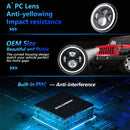 7 Inch Car Colorful Round Angel Eye Headlight