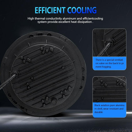 7 Inch Car Colorful Round Angel Eye Headlight