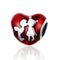 925 Sterling Silver Red Heart Diy Bracelet / Necklace Set