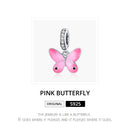 925 Sterling Silver Butterfly Pendant For Diy Bracelets & Necklaces
