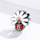 925 Sterling Silver Ladybug Beads For Diy Bracelets & Necklaces