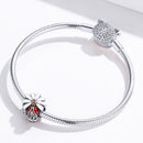 925 Sterling Silver Ladybug Beads For Diy Bracelets & Necklaces