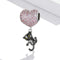 925 Sterling Silver Heart Cat Pendant For Diy Bracelets & Necklaces