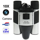 5-In-1 Binocular Camera With Video Digital Pc Cam And Tf Card Reader - 10X25Mm 101M / 1000M Field Of View - Compact Size