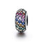 925 Sterling Silver Rainbow Diamond Bead Pendant For Diy Bracelets And Necklaces