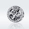 925 Sterling Silver Rose Beaded Bracelet Charm