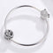 925 Sterling Silver Rose Beaded Bracelet Charm