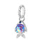 925 Sterling Silver Fantasy Fish Pendant For Diy Bracelets & Necklaces