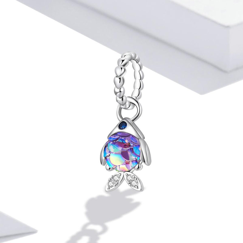 925 Sterling Silver Fantasy Fish Pendant For Diy Bracelets & Necklaces