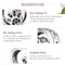 925 Sterling Silver Pet Paw Print Beaded Bracelet Bead