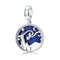 925 Sterling Silver Starry Sky Pendant For Diy Bracelets & Necklaces