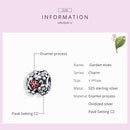 925 Sterling Silver Ladybug Beads For Diy Bracelets & Necklaces