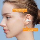 Touch Bone Conduction Bluetooth Earphone with Charging Warehouse - Ear Clip Type - Purple