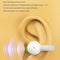 Touch Bone Conduction Bluetooth Earphone with Charging Warehouse - Ear Clip Type - Purple