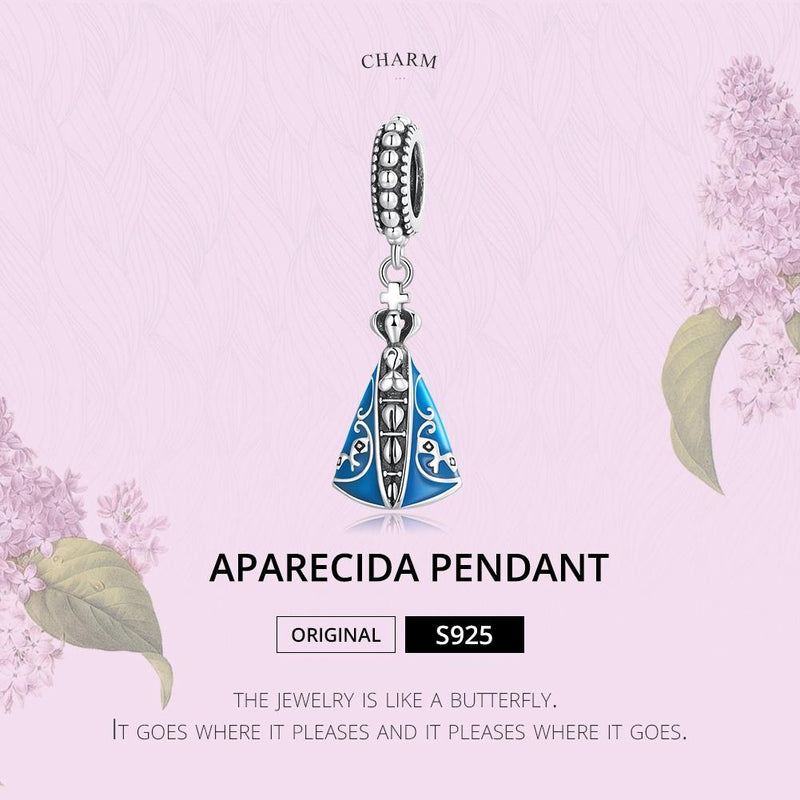 925 Sterling Silver Virgin Pendant For Diy Bracelets & Necklaces