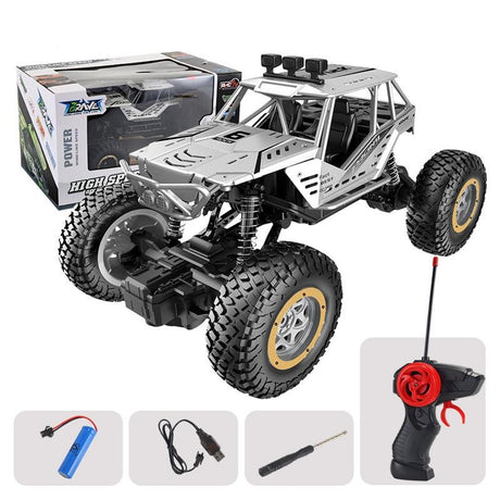 Large Alloy Off-road Rc Car for Kids - Silver