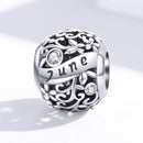 925 Sterling Silver Diy Birthstone Bracelet & Necklace Set June Style - June