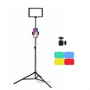 8 Three-Colour Temperature Flat-Panel Live Fill Light With 2.1M Bracket