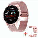 Heart Rate / Blood Oxygen / Blood Pressure Monitoring Bluetooth Smart Calling Watch - Mesh Pink