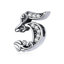 925 Sterling Silver Relief Number Series 0 9 Beads For Diy Bracelets And Necklaces Style - 5