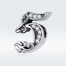 925 Sterling Silver Relief Number Series 0 9 Beads For Diy Bracelets And Necklaces Style - 5
