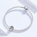 925 Sterling Silver Relief Number Series 0 9 Beads For Diy Bracelets And Necklaces Style - 5