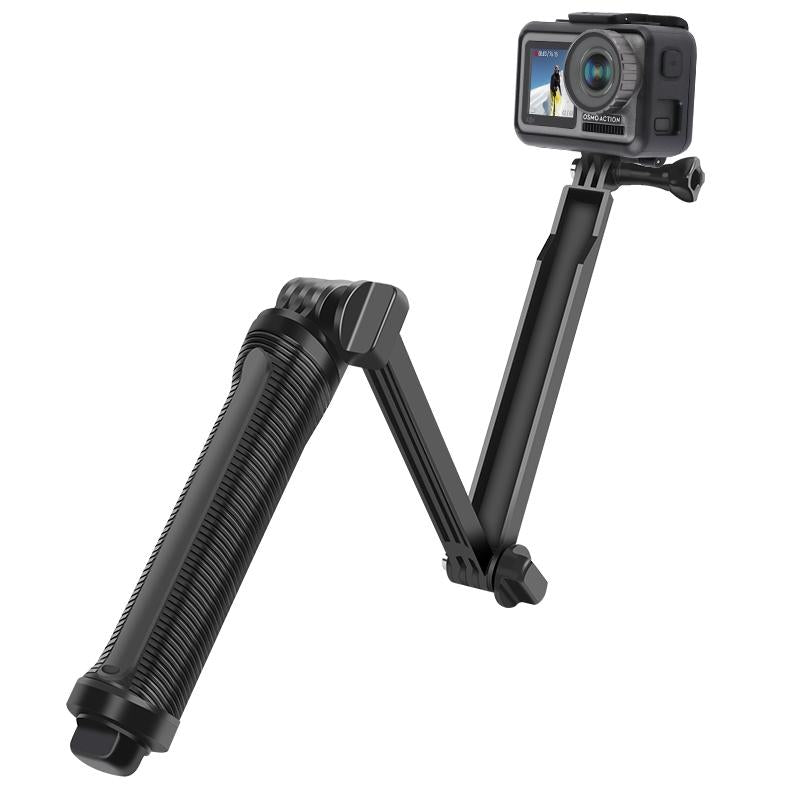 3-in-1 Monopod Tripod Selfie Stick for Gopro Hero12 - Portable and Versatile