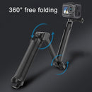 3-in-1 Monopod Tripod Selfie Stick for Gopro Hero12 - Portable and Versatile