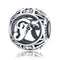 925 Sterling Silver 26 English Letter Beads For Diy Bracelets & Necklaces Style - F