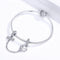 925 Sterling Silver Dog Beaded Safety Chain Bracelet