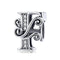 Diy Beaded Bracelet With Zircon Beads 26 Letters Style - F