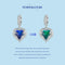 925 Sterling Silver Temperature Sensitive Heart Pendant For Jewelry