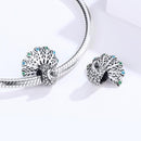 925 Sterling Silver Peacock Beaded Diy Bracelet
