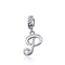 925 Sterling Silver Personalized Letter Pendant For Diy Bracelets & Necklaces Style - P