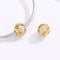 925 Sterling Silver Golden Daisy Beaded Bracelet Charms