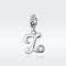 925 Sterling Silver 26 English Letter Beads For Diy Bracelets & Necklaces Style - Z